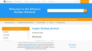 Login Dialog service - Alfresco Builder Network