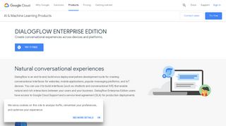 Dialogflow Enterprise Edition - Google Cloud