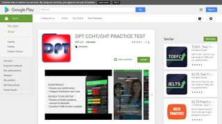 DPT CCHT/CHT PRACTICE TEST - Apps on Google Play