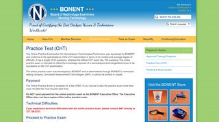 Practice Test (CHT) | BONENT