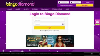Login - Bingo Diamond