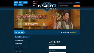 Welcome to Diamond 7 Casino | Log In