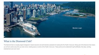 Diamond Club at the Pan Pacific Vancouver - Experience the Privileges