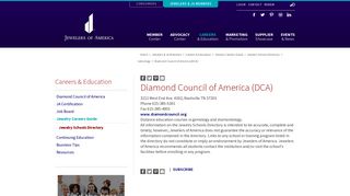 Diamond Council of America (DCA) | Jewelers of America