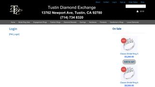 Login - Tustin Diamond Exchange