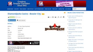 DiamondJacks Casino - Bossier City | American Casino Guide