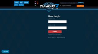 Welcome to Diamond 7 Casino | Log In