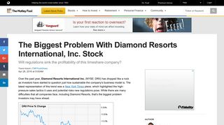 The Biggest Problem With Diamond Resorts International, Inc. Stock ...