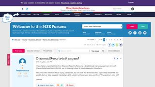 Diamond Resorts-is it a scam? - MoneySavingExpert.com Forums