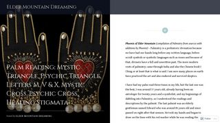 Palm Reading: Mystic Triangle, Psychic Triangle, Letters M, V & X ...