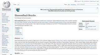 Diamondback Bicycles - Wikipedia