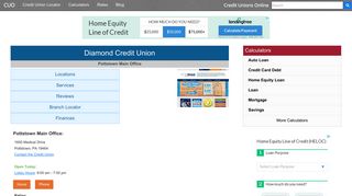 Diamond Credit Union - Pottstown, PA - Credit Unions Online