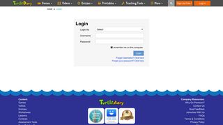 Login to your account - Turtle Diary