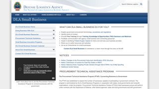 Small Business - Defense Logistics Agency