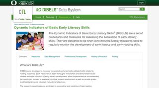 Dynamic Indicators of Basic Early Literacy Skills : UO DIBELS Data ...