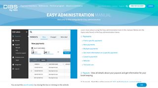 Easy administration manual - DIBS
