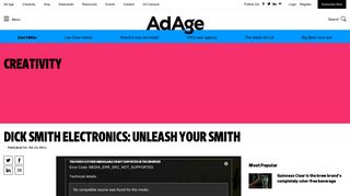 Dick Smith Electronics: Unleash Your Smith | AdAge