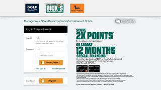 Dicks Credit Cards Login Page - Synchrony Bank