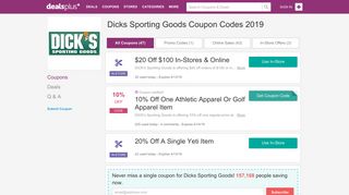 $10 Off Dicks Sporting Goods Coupons, Promo Codes February 2019
