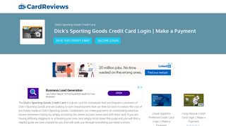 Dick's Sporting Goods Credit Card Login | Make a Payment