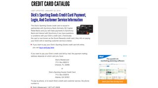 Dick's Sporting Goods Credit Card Payment, Login, and Customer ...