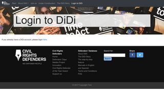 Login to DiDi – Database Civilrights Defenders