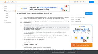 Rejected Client-Certificate in Chrome 61 - Stack Overflow