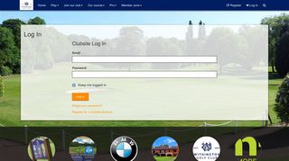 Log In - WITHINGTON GOLF CLUB, MANCHESTER