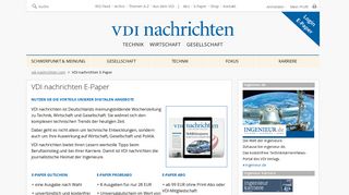 VDI nachrichten E-Paper