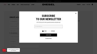 Login/Register + Diesel Online Store