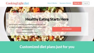 Cooking Light Diet: Delicious, Customized Meal Plans