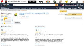 Amazon.com: Customer reviews: Diet Analysis Plus 9.0 Windows ...