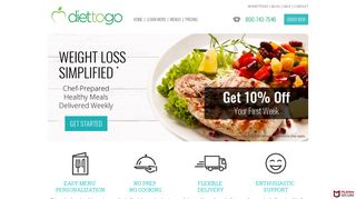 Diet-to-Go® Diet Food Delivery Plans - Weight Loss Meal Programs