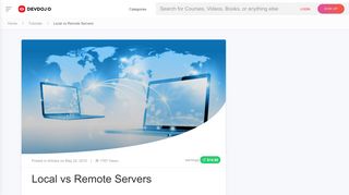 Local vs Remote Servers - DevDojo