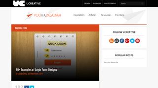 30+ Examples of Login Form Designs - UCreative.com
