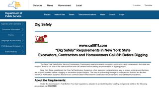 Dig Safely - New York State Department of Public Service