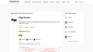 18 Best Digg Reader Alternatives | Reviews | Pros & Cons - Alternative ...