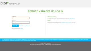 Login - Remote Manager - Digi International