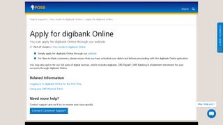Apply for digibank Online | POSB Singapore