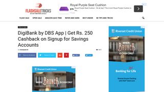 DigiBank by DBS App | Get Rs. 250 Cashback on Signup for Savings ...