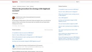 What is the procedure for closing a DBS digibank account? - Quora