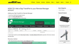 HOW TO: Add a Digi TransPort to your Remote Manager account ...