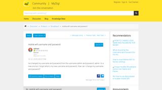 mobile wifi username and password - Digi Community – People ...