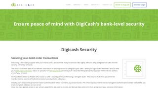 Secure debit order & EFT transactions| DigiCash
