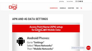 APN and 4G Data Settings - Belize Telemedia Limited