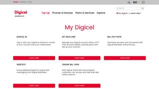 My Digicel Self Care Services | Digicel Barbados