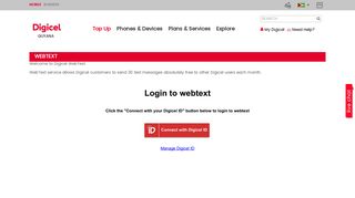 WebText Online Text Message Service | Digicel Guyana