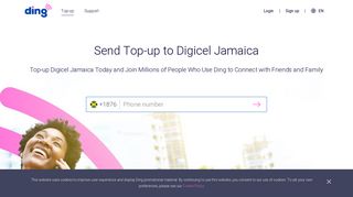 Digicel Jamaica Top-up. Recharge Digicel Online | Ding