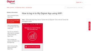 How to log in to My Digicel App using WiFi – Mobile - Suriname
