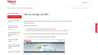 How to manage my MiFi – Mobile - Suriname